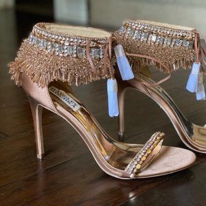 Badgley Mischka Katrina Sz 9, Dark Nude